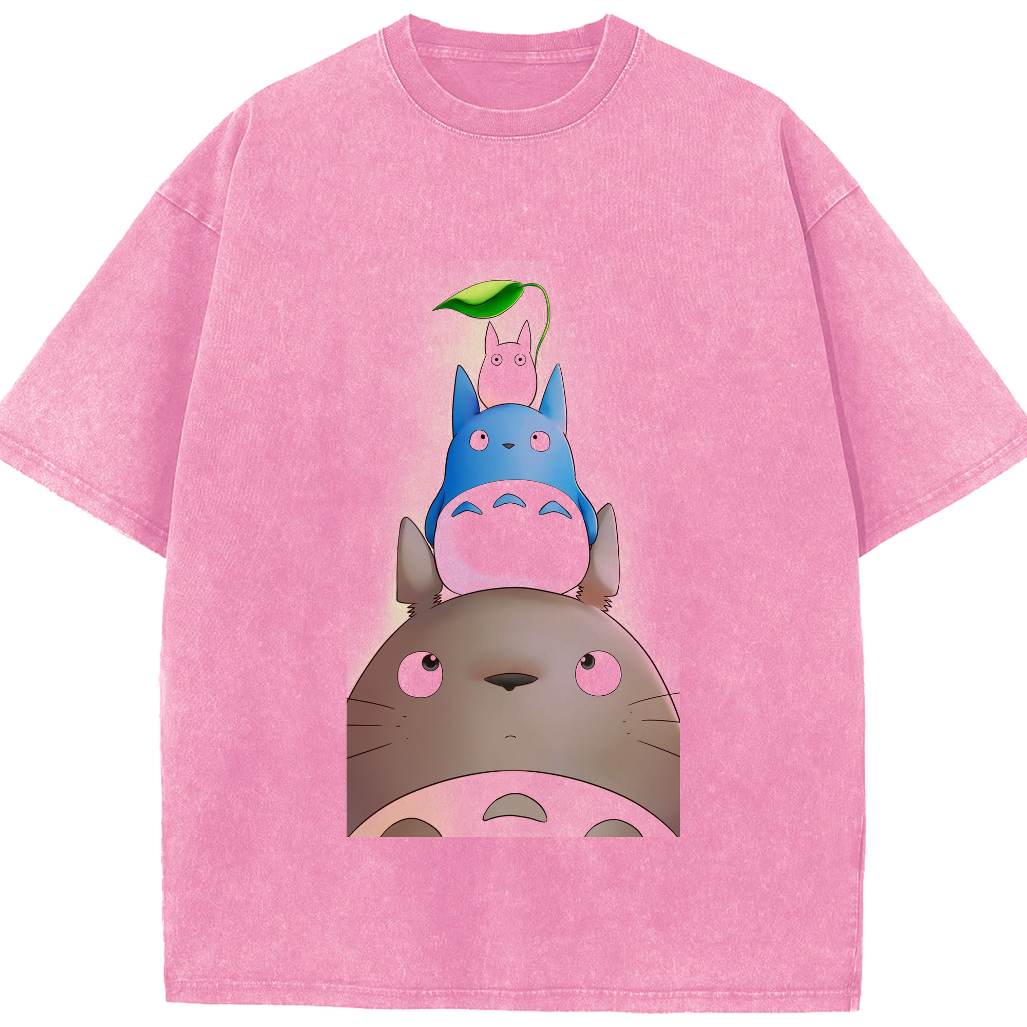 （画像用） となりのトトロ 草壁メイ 草壁サツキ My Neighbor Totoro Satsuki Kusakabe Mei Kusakabe 綿100% ヴィンテージ風 半袖Tシャツ（フロントプリント）